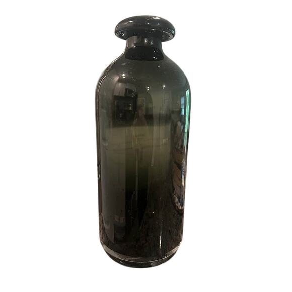 Decorative Black Glass Vase - Picture 1 of 2